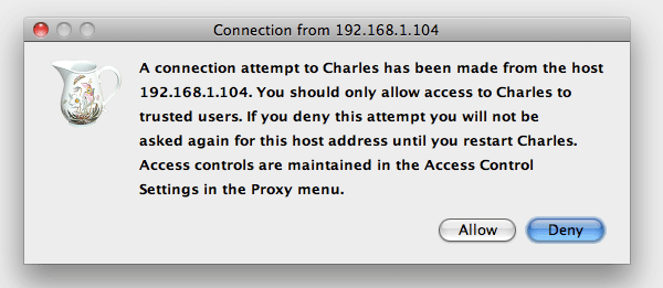 charles proxy alert